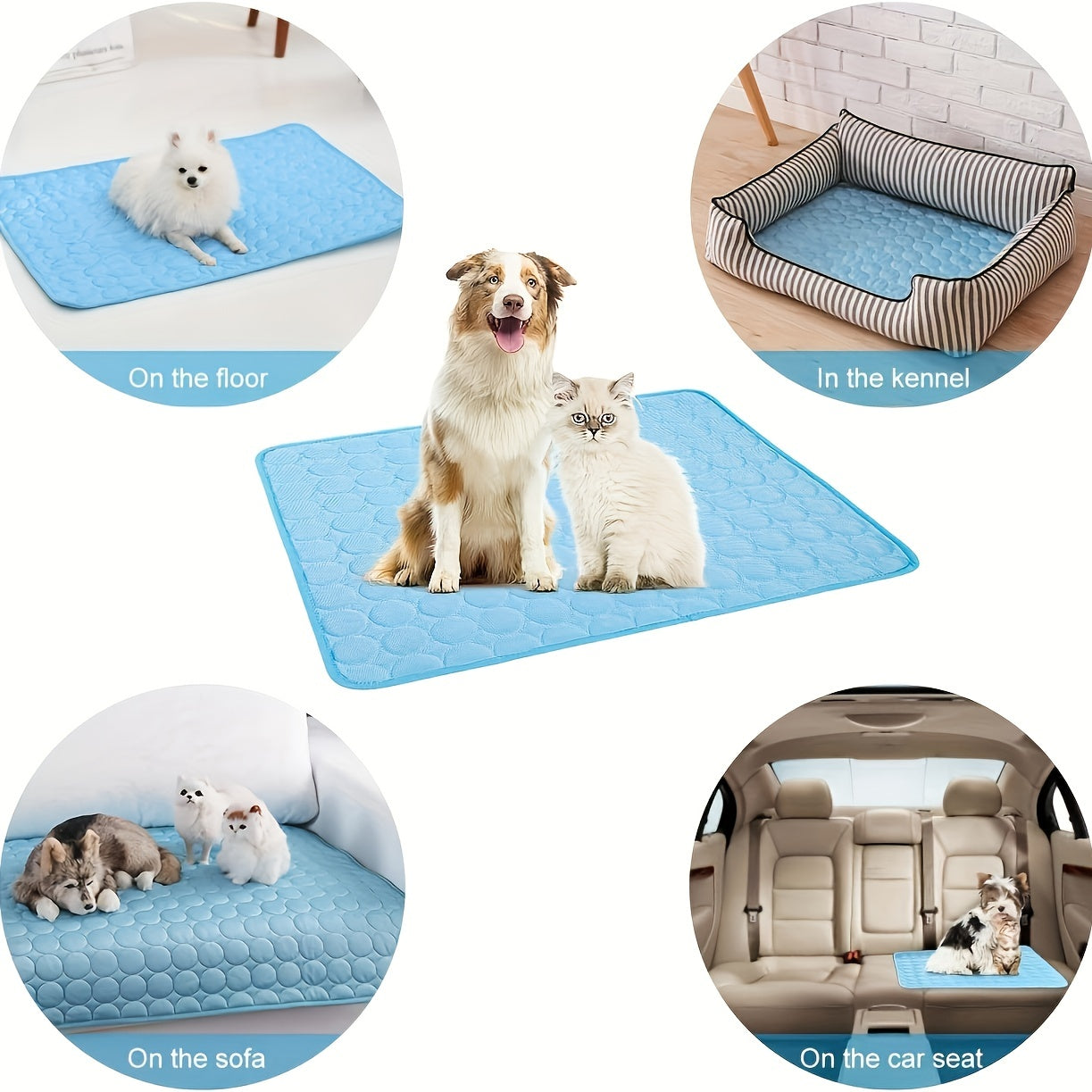 Cooling Pad For Kennels, Crates, Cars, Indoor & Outdoor - Non-Toxic Breathable