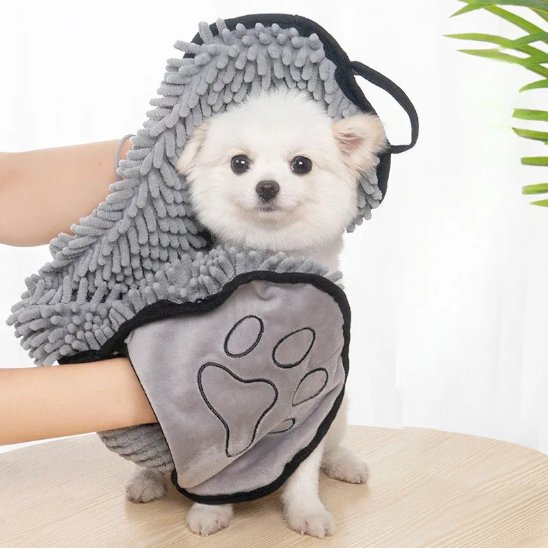 Absorbent, Microfiber Dog Towel - Quick Drying