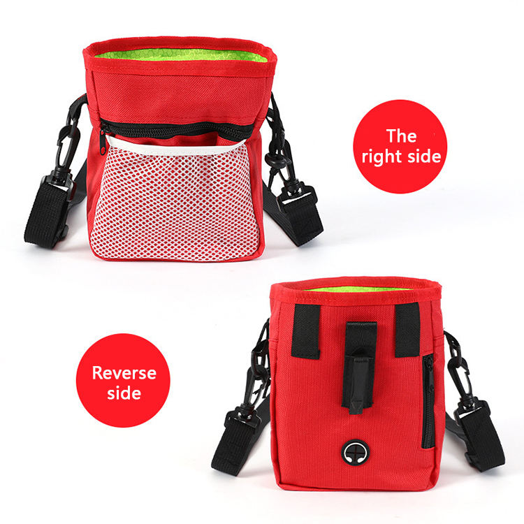 Dog Training Treat Pouch For Pet with Poop Bag Dispenser