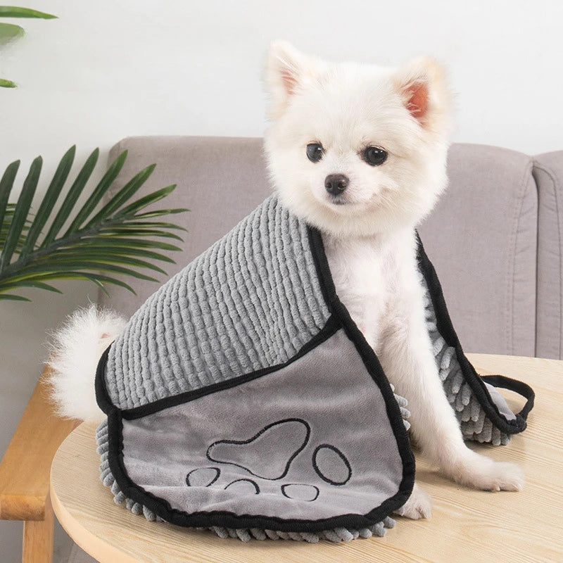 Absorbent, Microfiber Dog Towel - Quick Drying