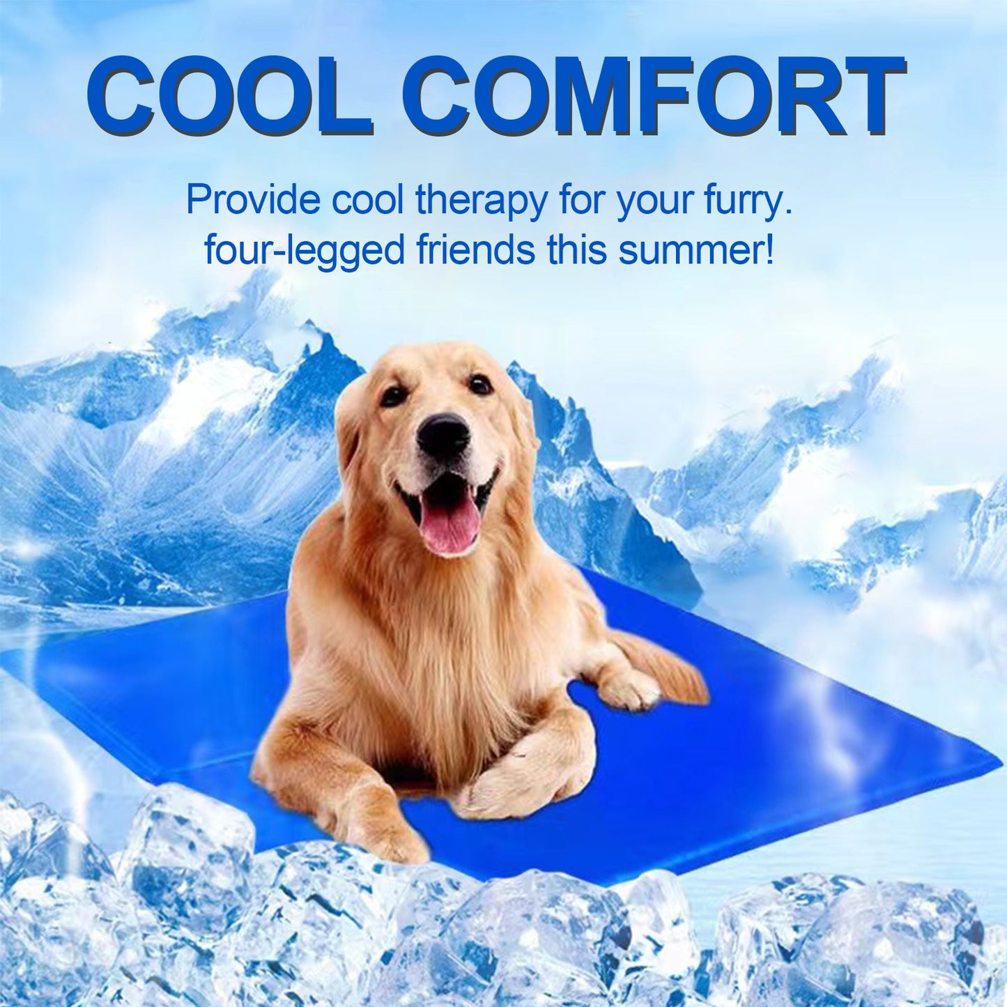 Pressure Activated Dog Cooling Pad, Non-Toxic