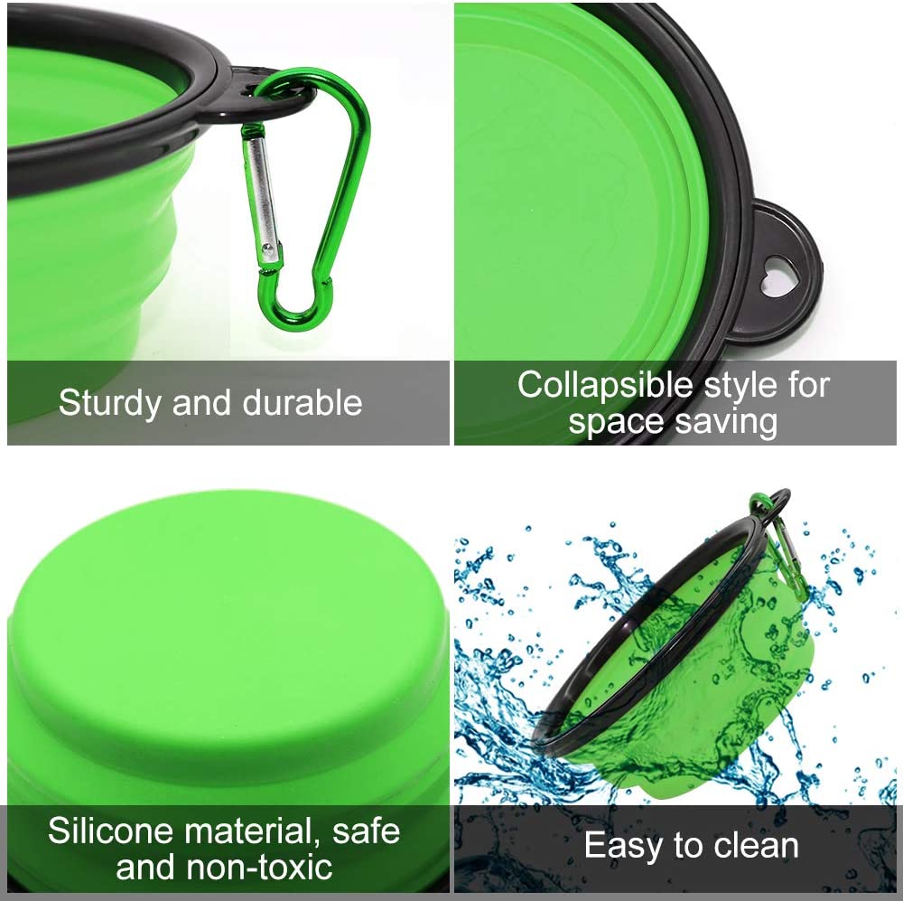 Portable Silicone Folding Dog Bowls Folding