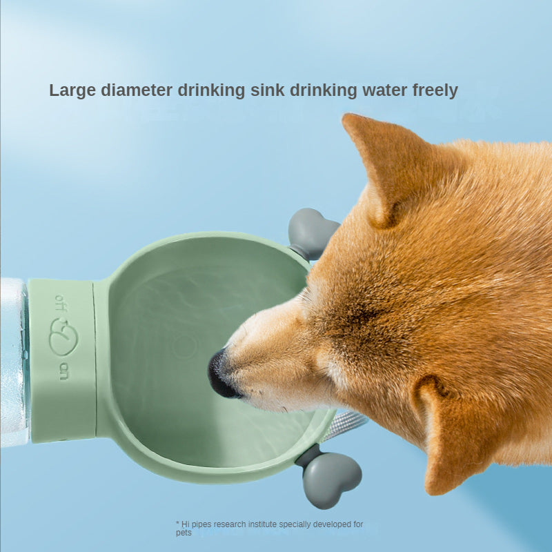 2-in-1 Portable Dog Water Bottle and Food Container - Leak-Proof, Ideal for Walking, Hiking, and Travel